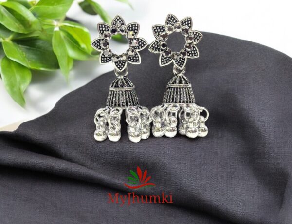 Oxidised Jhumka Earring For Women